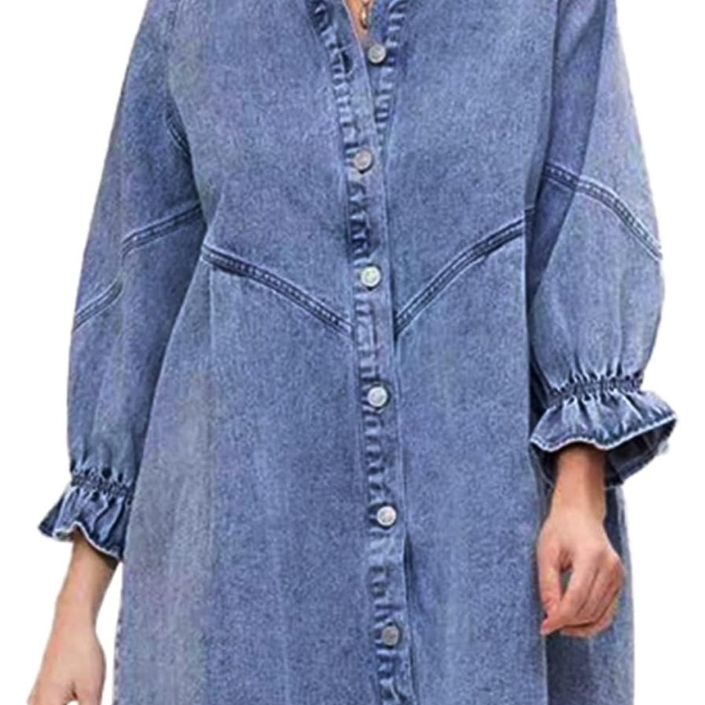 Blue Denim Mini Dress